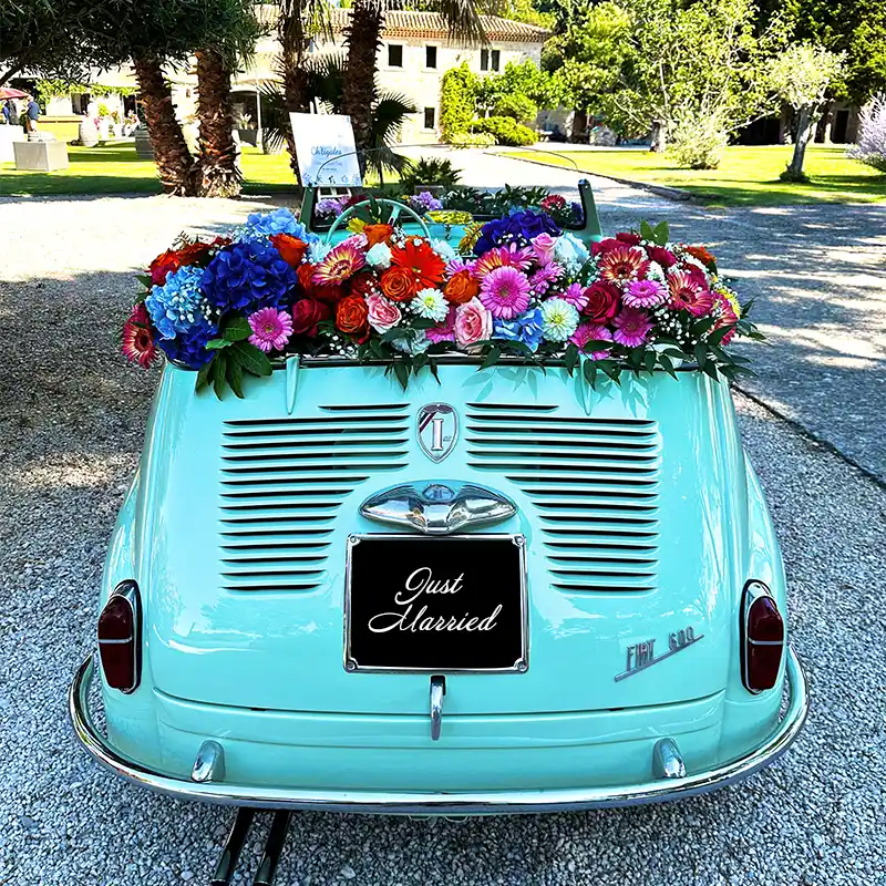 Évènement privé mariage composition longue voiture