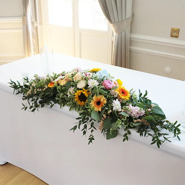 Composition longue de table mariage de Marine et Vincent