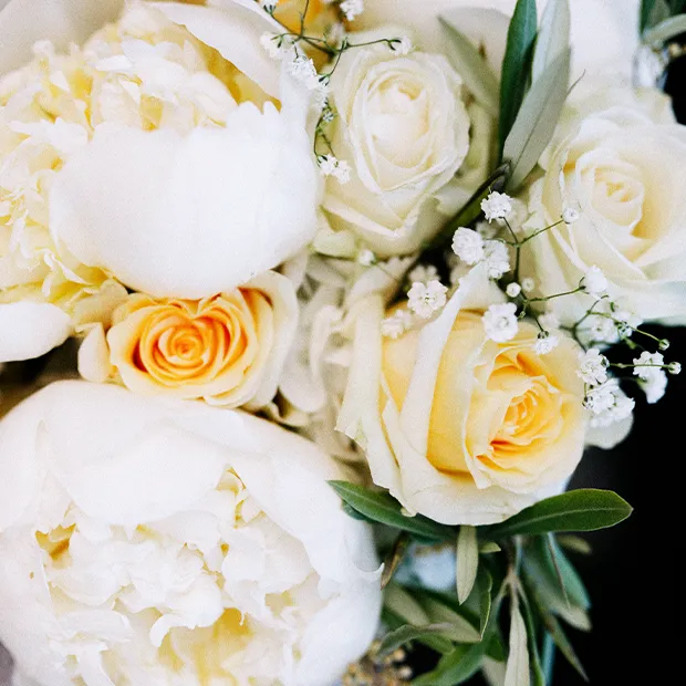 Composition florale mariage de Laura et Cyril