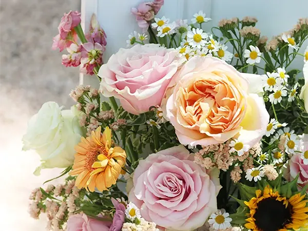 Composition florale mariage de Marine et Vincent
